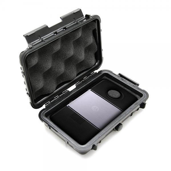 CASEMATIX Waterproof Moto Z Mod Case For Motorola Mod Hasselbad True Motion Camera , JBL SoundBoost Speaker , Insta-Share Projector , Smart Speaker With Amazon Alexa , Polaroid Insta-Share printer