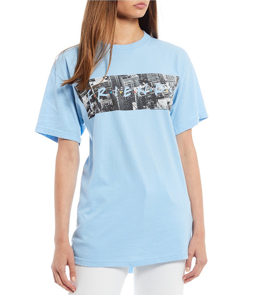 Junk Food Friends Skyline Short Sleeve Graphic Tee