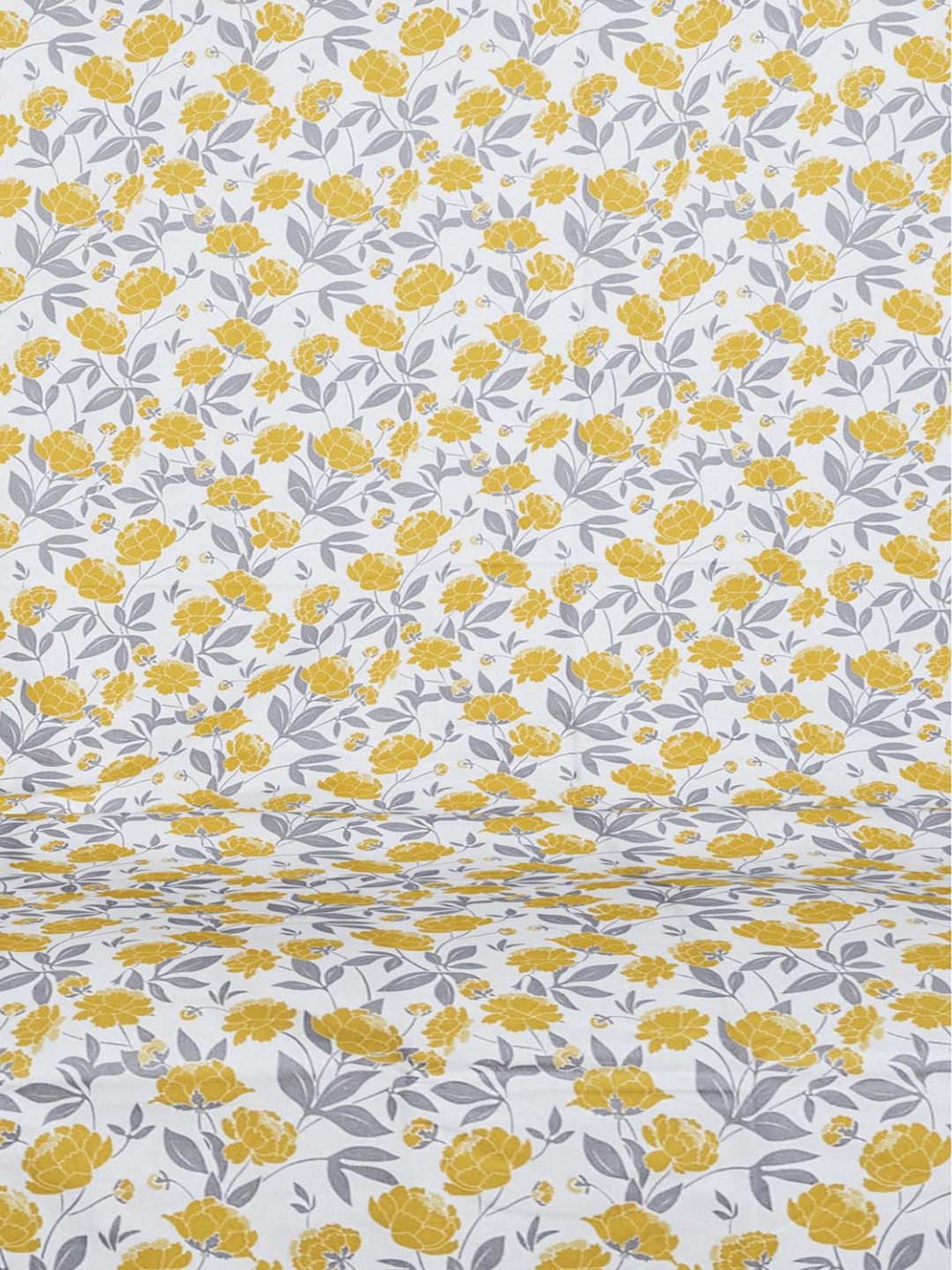 Living Scapes by Pantaloons Yellow Blend Bedsheet With 1 Pillow Cover