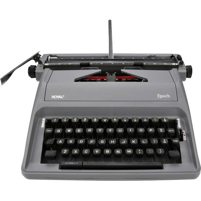 Royal 79103Y EPOCH Manual 88-Character Typewriter, Gray