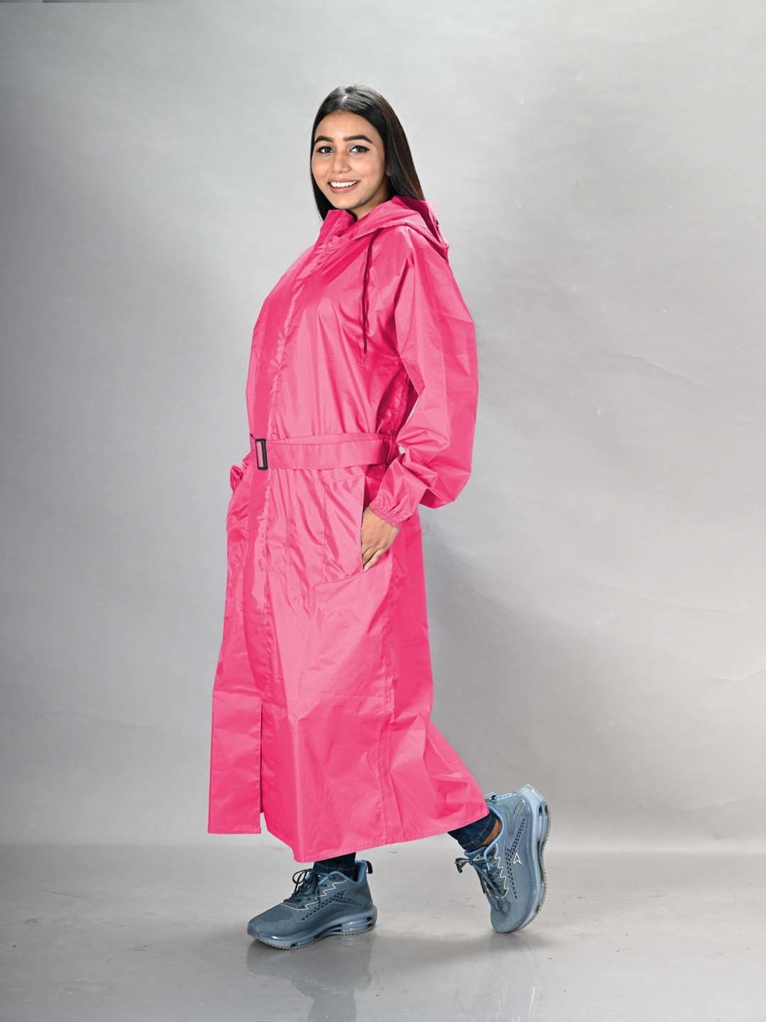 Lux Venus Pink Loose Fit Raincoat