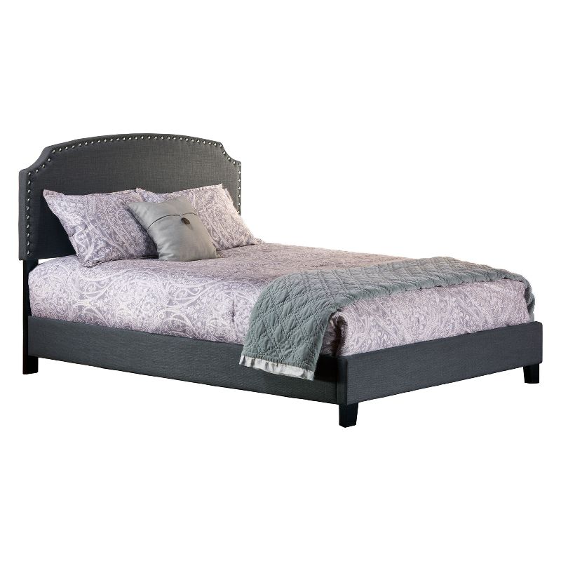 California King Lani Upholstered Bed Rails Included Dark Linen Gray - Hillsdale Furniture