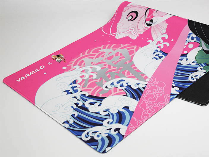 Varmilo Extra Large National Beauty Beijing Opera Desk Pad/Mat with Stitched Edges  Mouse Pad