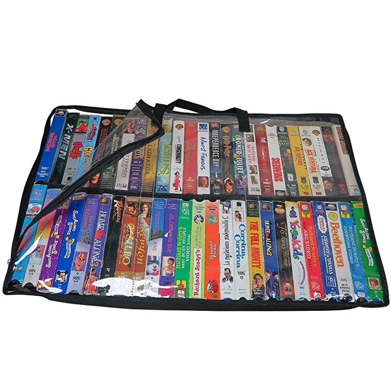 VHS Storage BagMovieVideo OrganizerHandles100 TotalNo DustSet2
