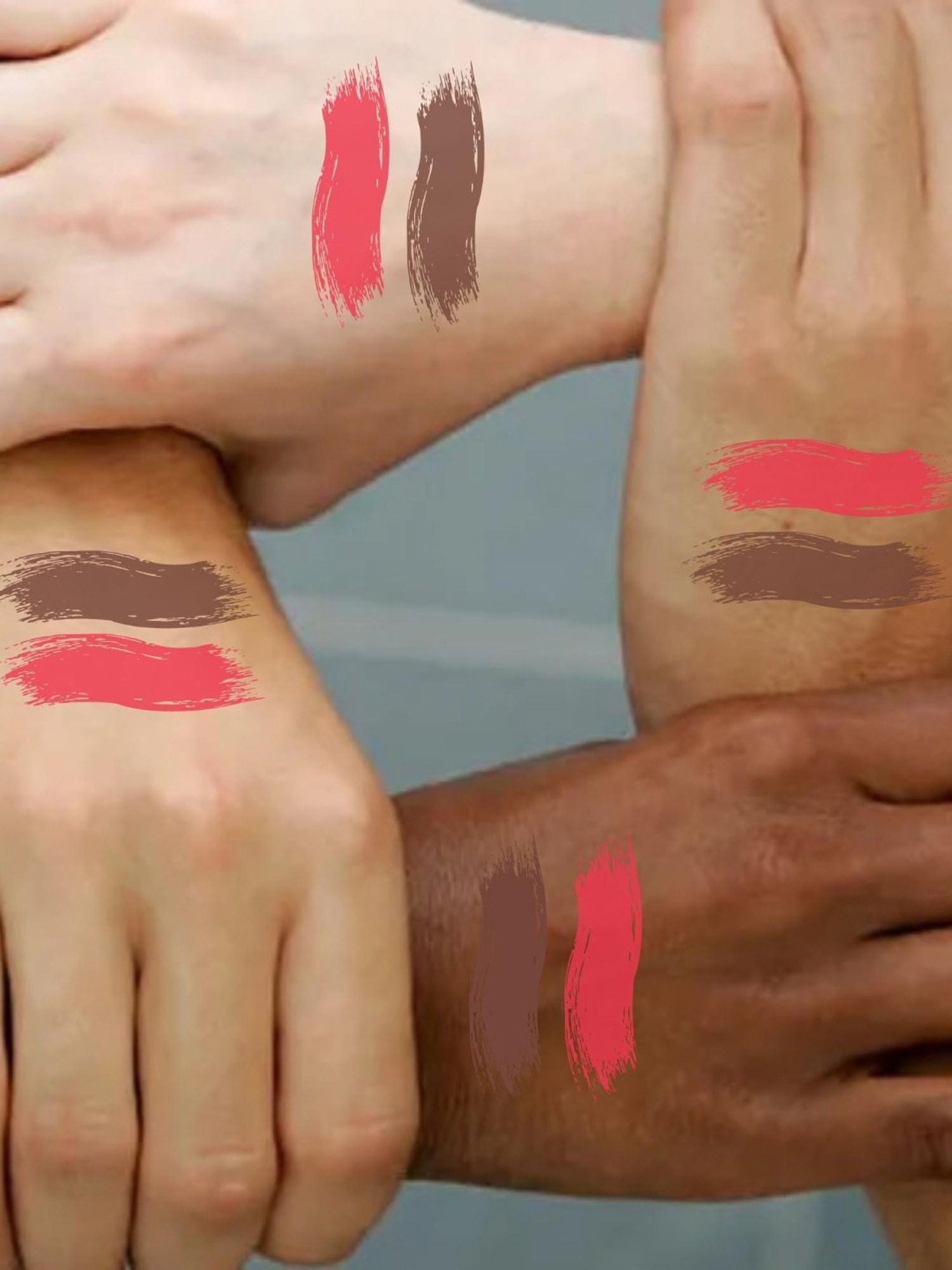 KINDED Lip Eye Cheek Tint Barbie Pink & Choco Brown Combo