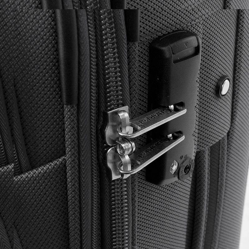 Chariot Travelware Naples 3pc Luggage Set - Black