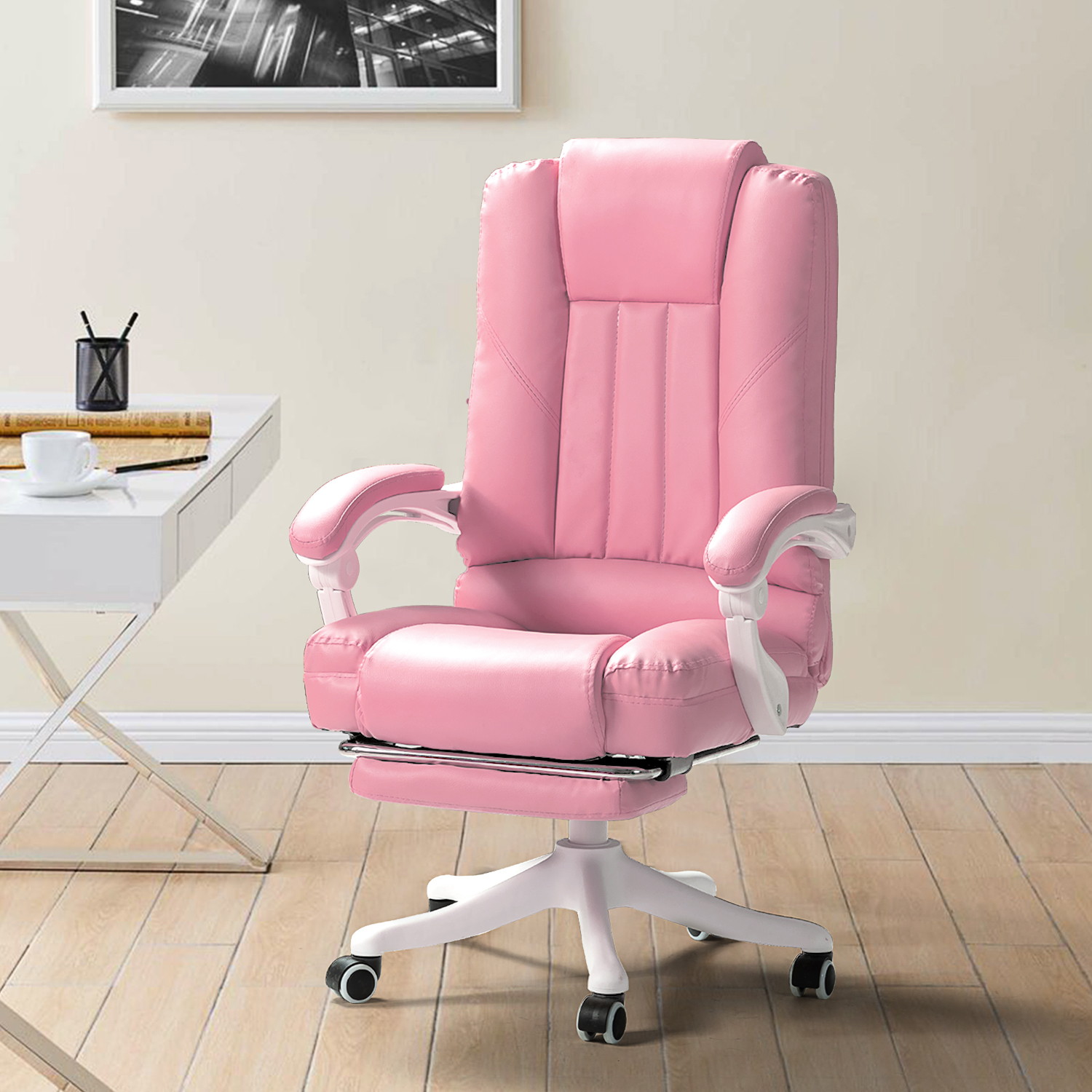 Jayden Creation Blanco Adjustable Height Ergonomic Gaming Chair with Swivel for Office Room