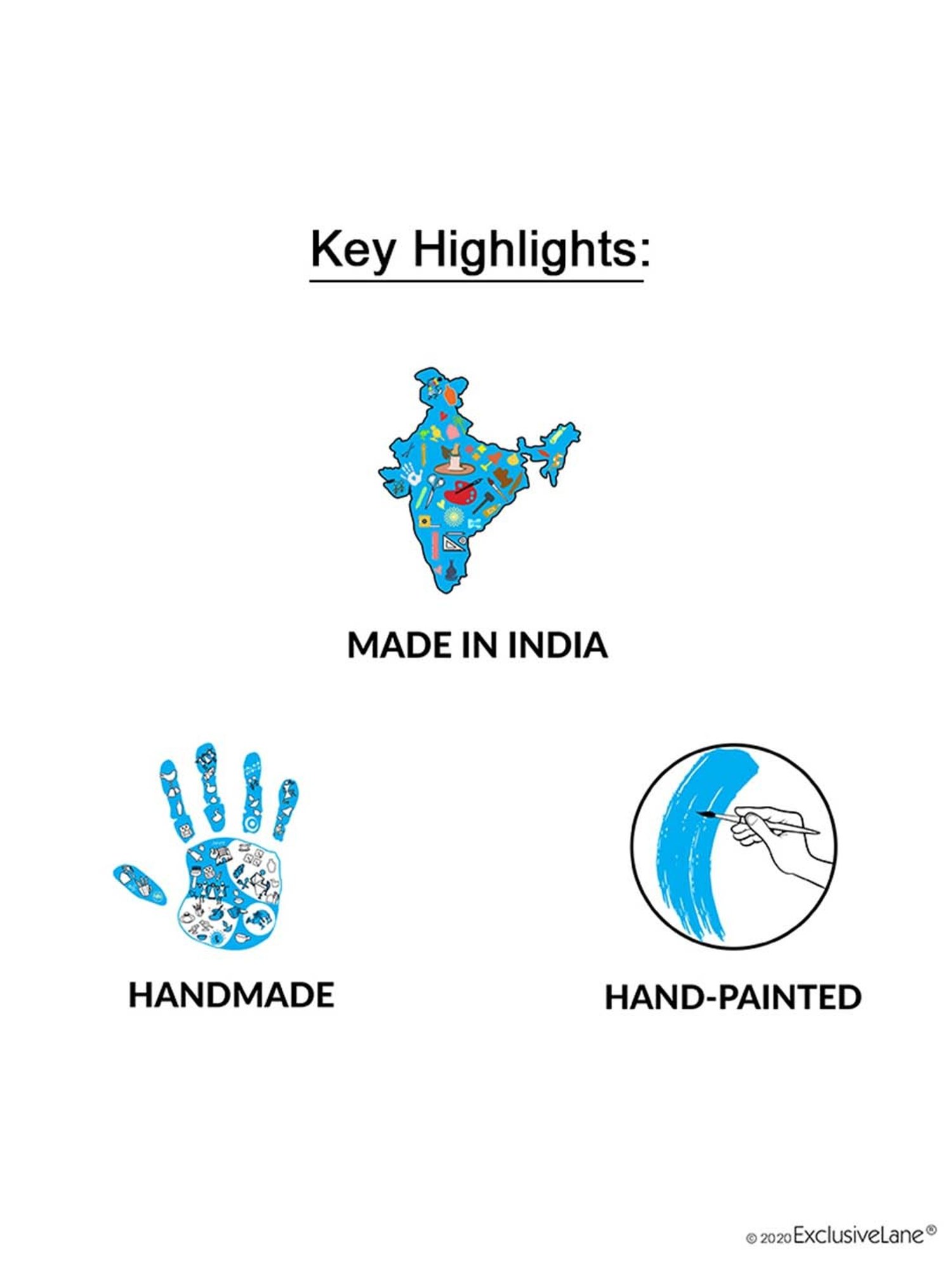 eCraftIndia Golden Handcrafted Engraved Palm Buddha Decorative Showpiece