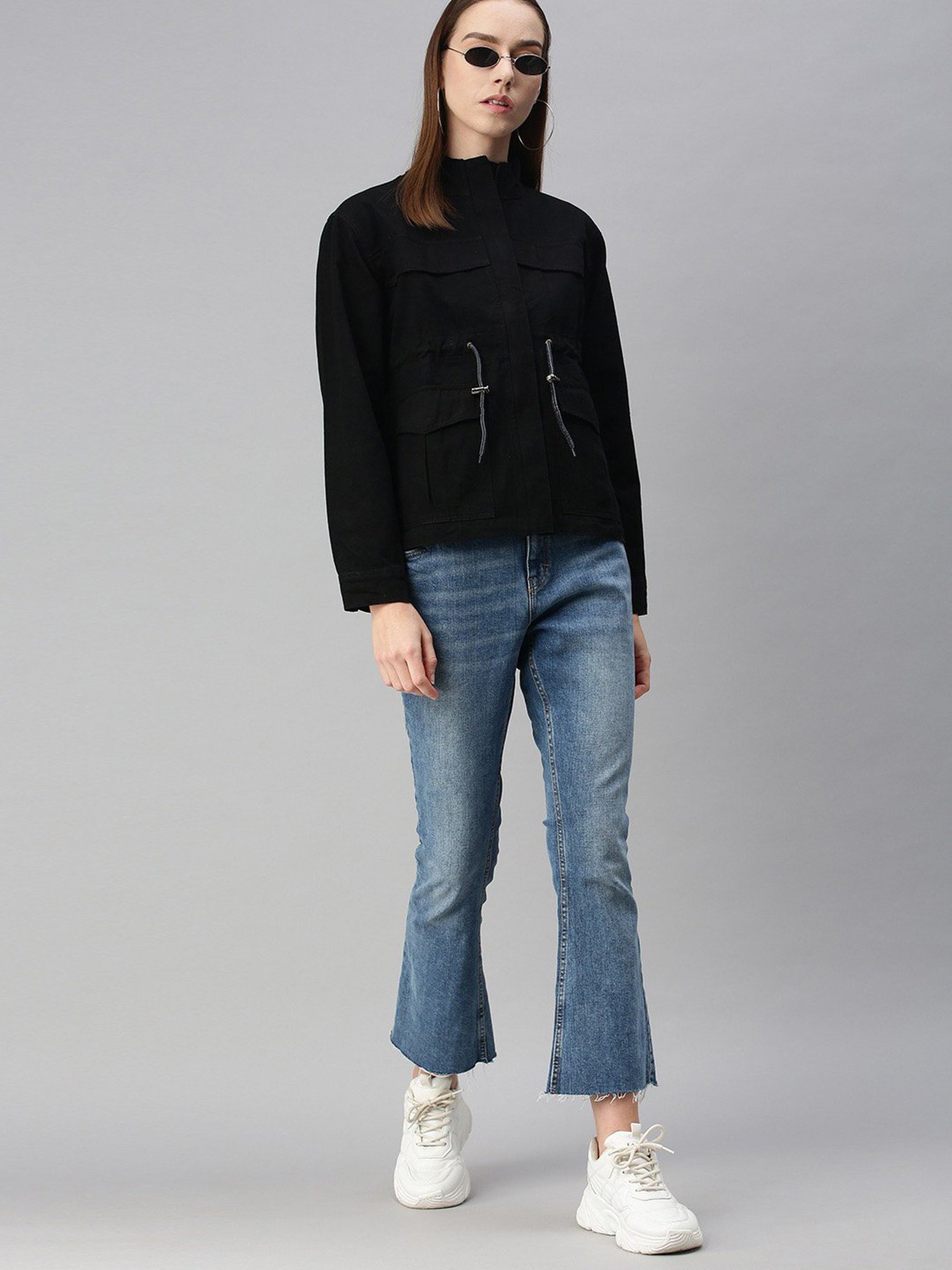 VOXATI Black Regular Fit Jacket