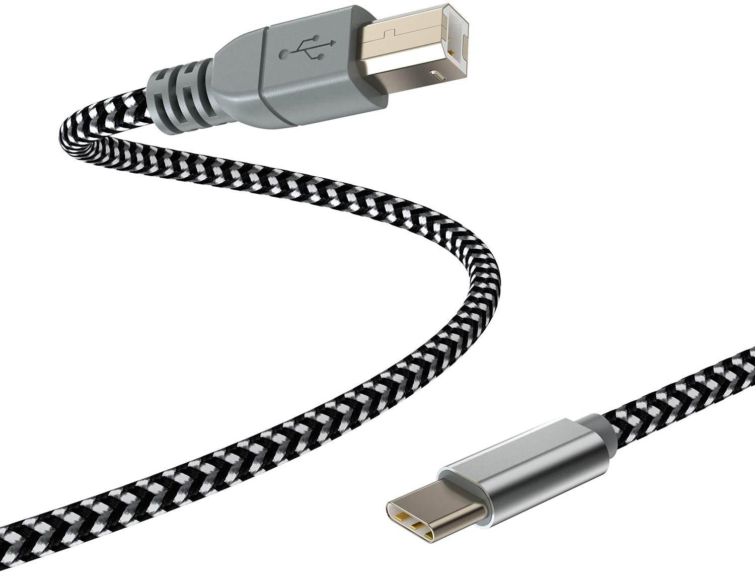 MIDI Cable for iPad ProUSB C to USB B MIDI OTG Cord Type C Printer Cable for MacBook/iPad Pro/Samsung/Google/LaptopWork with Electronic Music Instrument/Piano/Midi Keyboard