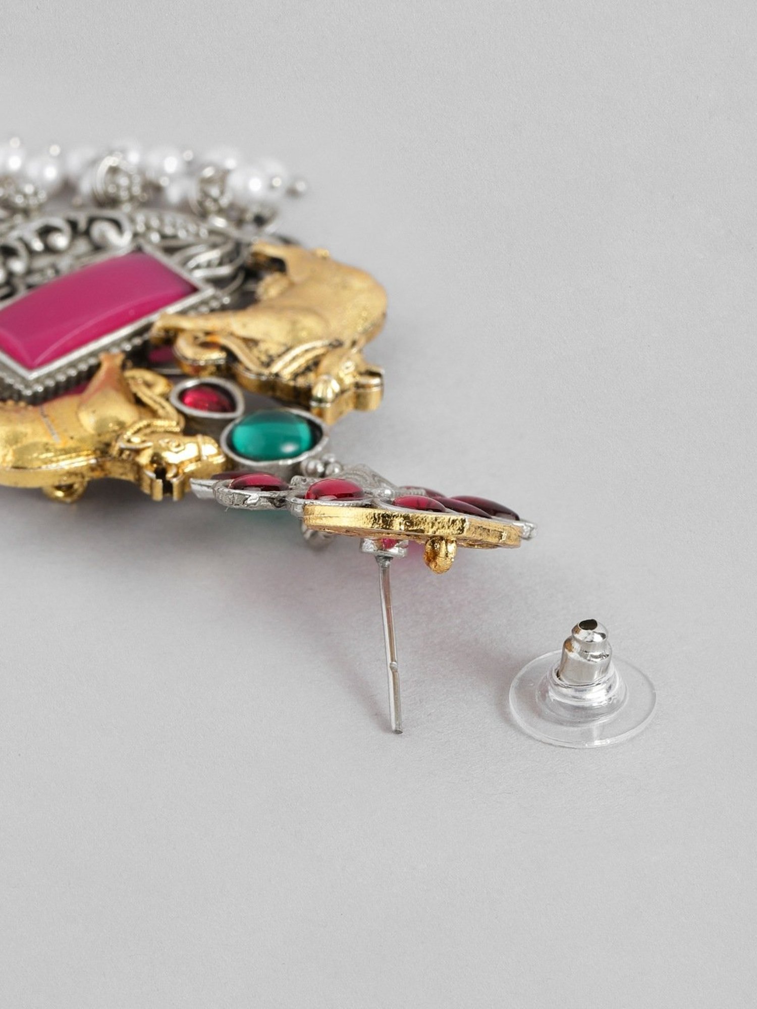 Abdesigns High-Quality Ornamental Dual Tone Earrings