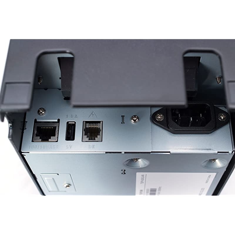 TSP143IIILAN Ethernet (LAN) Thermal Receipt Printer with Auto-cutter and Internal Power Supply - White