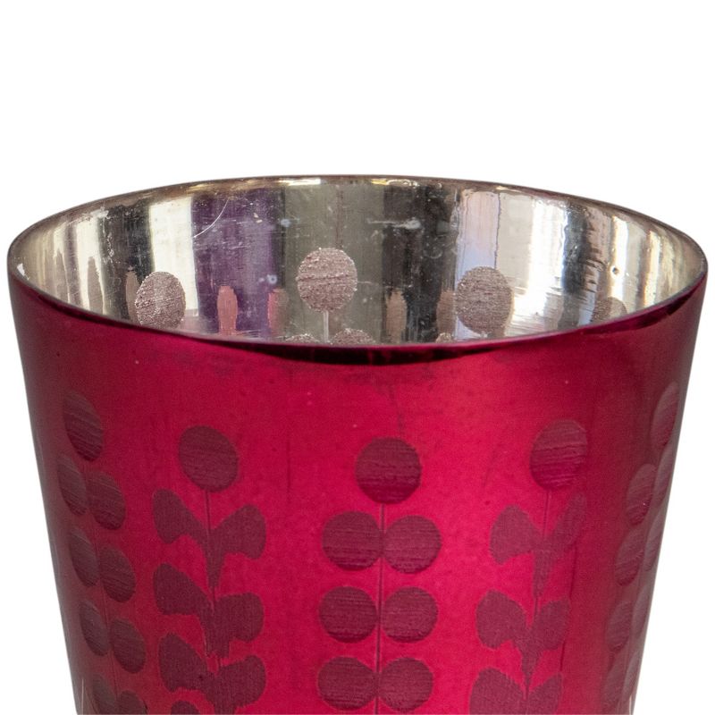 Napa Home & Garden Set of 3 Purple Glass Votive Candle Holders 4"