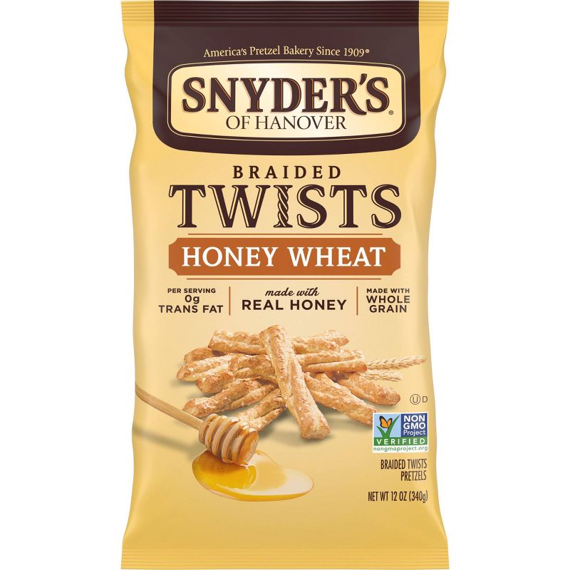 Snyder's Of Hanover Braided Twist Honey Wheat - 12oz