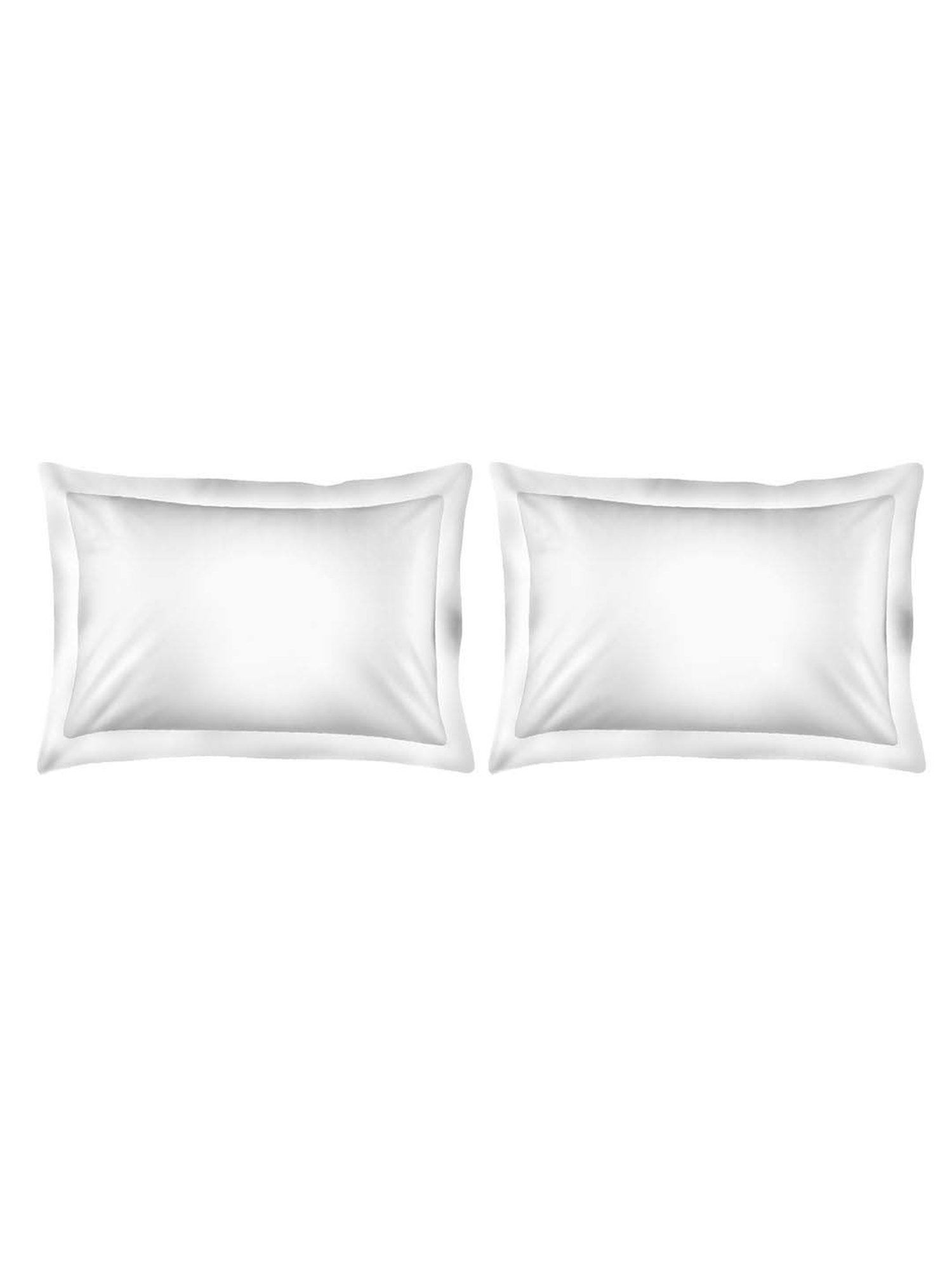 Boutique Living Pure Earth White Cotton 300 TC King Size Bed Sheet with Pillow Cover