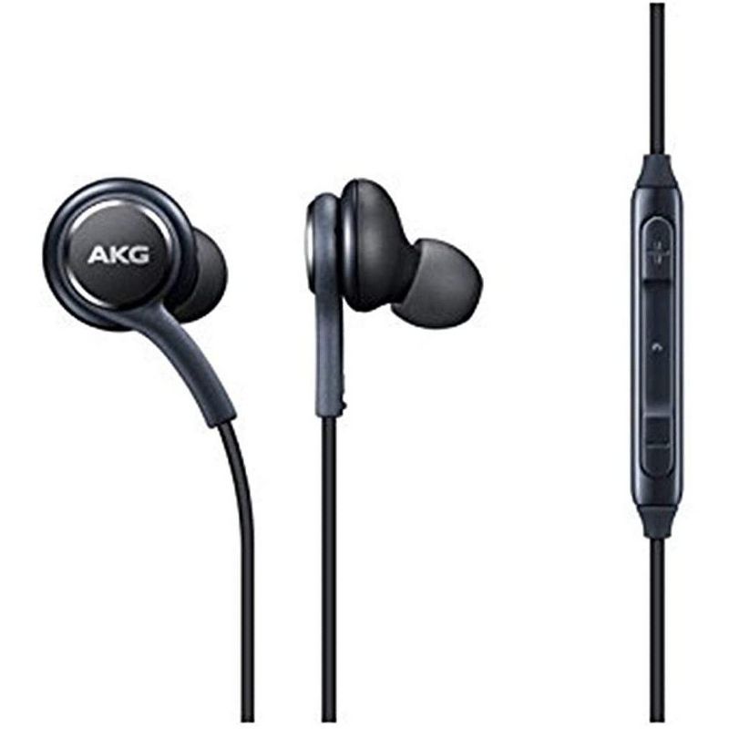 Samsung AKG EO-IG955 3.5mm Earbud Headphones with Microphone/Remote - Dark Gray - Bulk Packaging