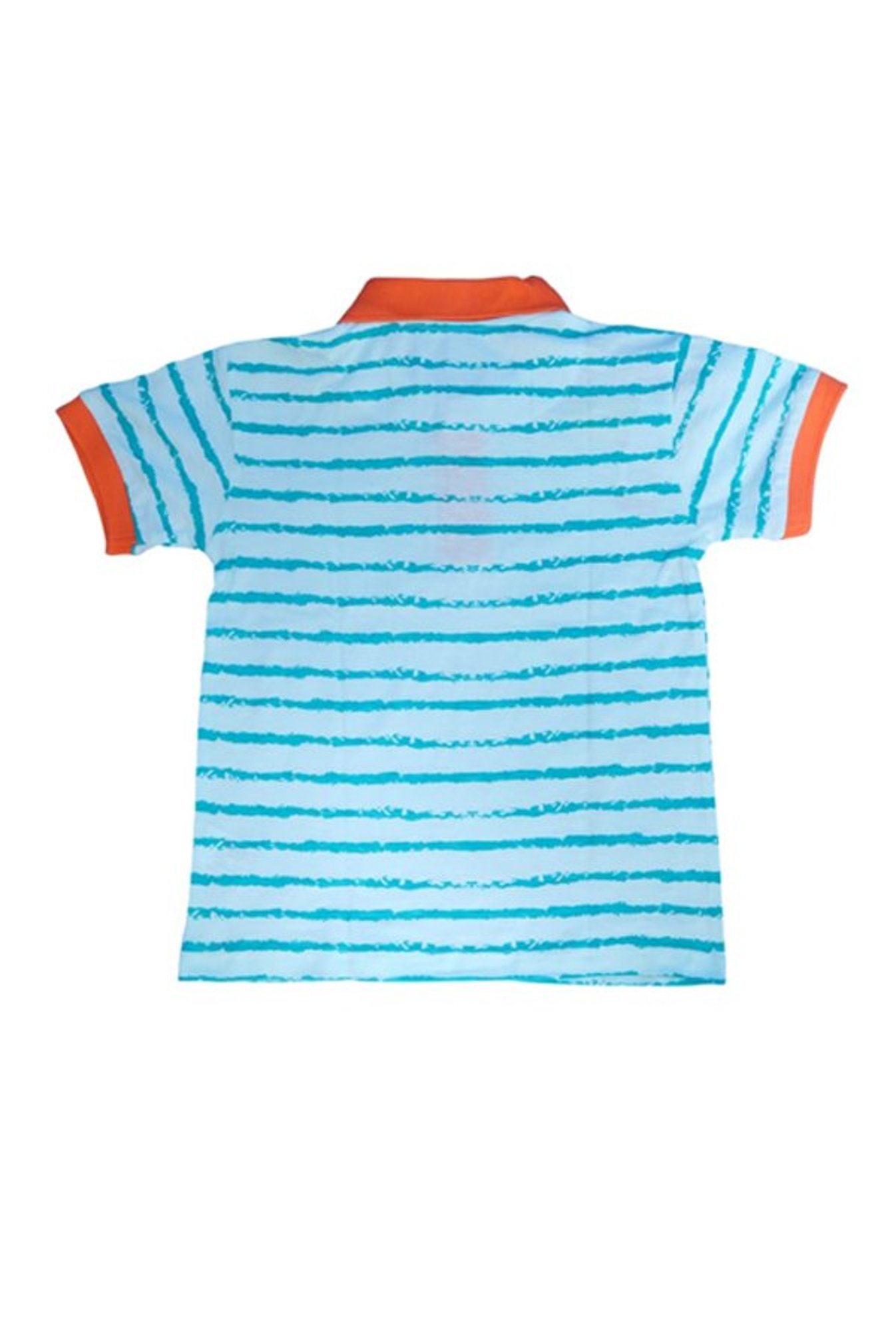 Superyoung Boys Blue Striped Polo T-Shirt