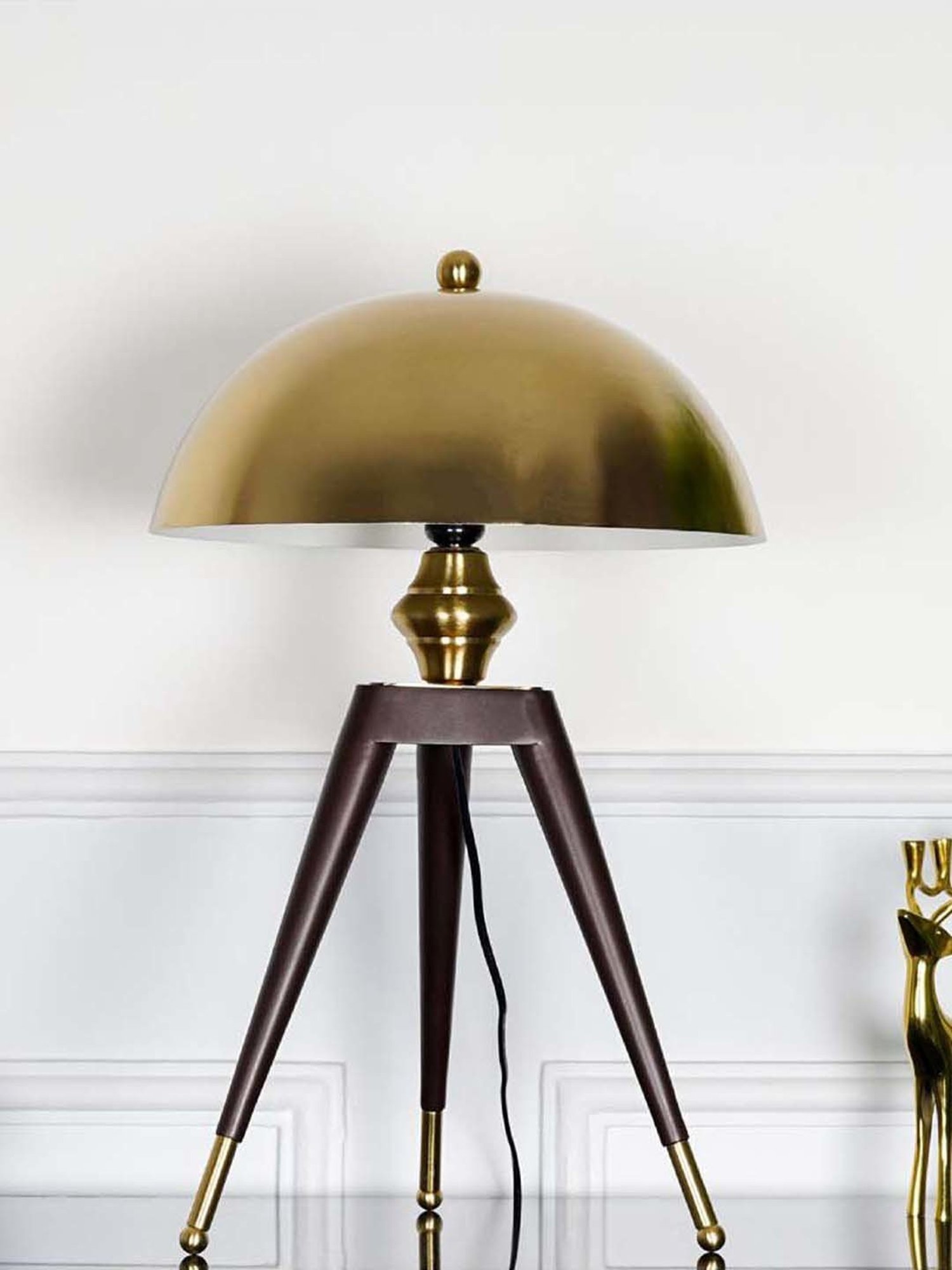 Kapoor E Illuminations Green Study Table Lamp - Set of 1