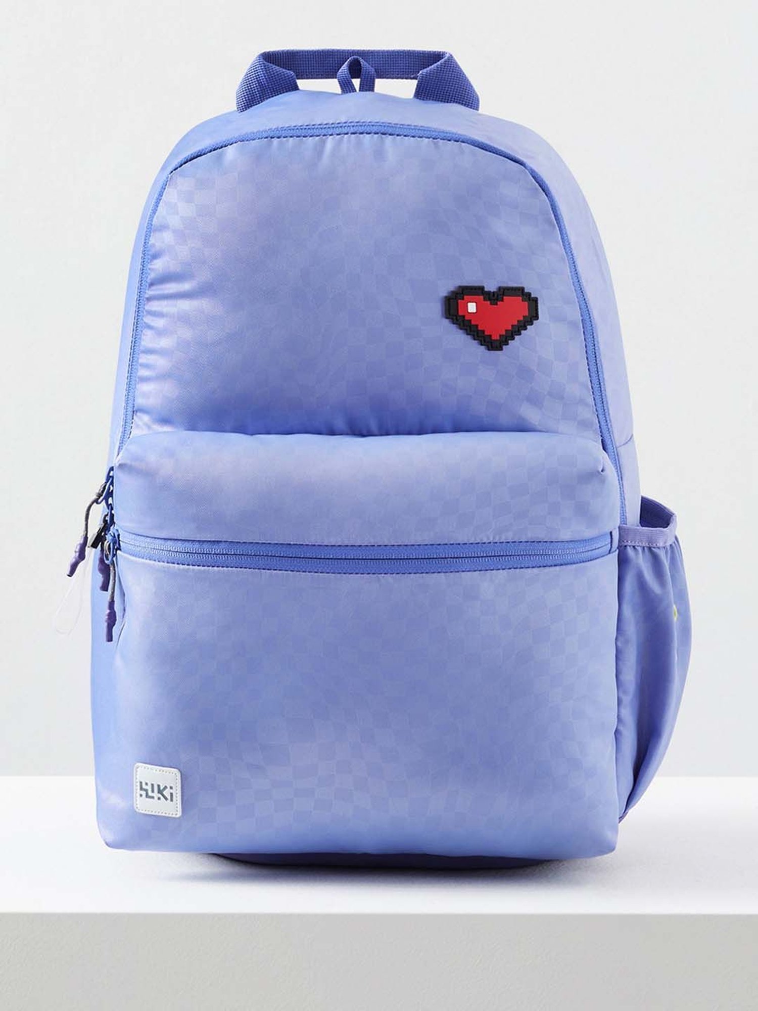 Wiki Back to School Purple Polyester Printed Backpack - 18 Ltrs