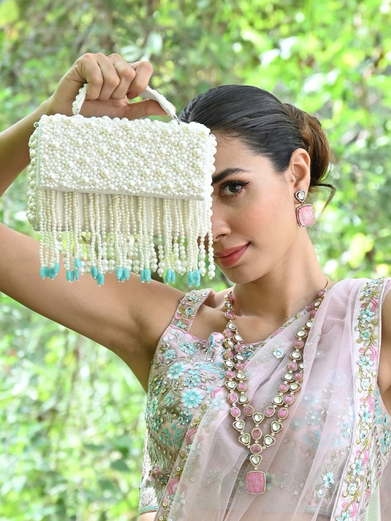 Estee & Lilly Turn Key Closure Clutch - Black