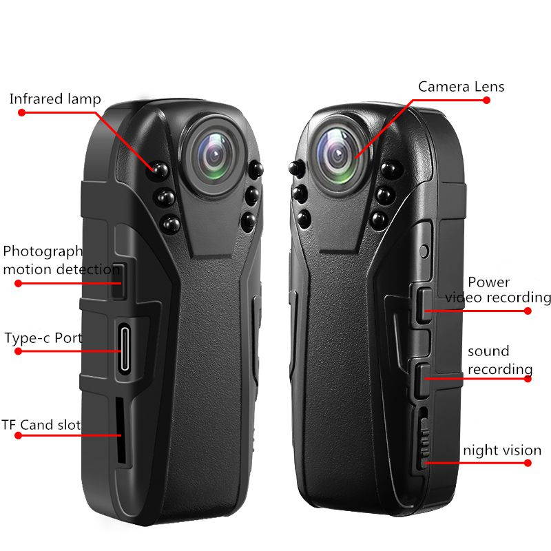 1080P Mini Camera Infrared night vision Video recorder Surveillance camera Police super wide angle Action camera Camcorder
