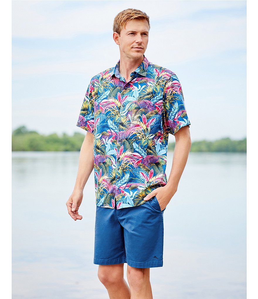 Visconti Big & Tall Abstract Print Long-Sleeve Woven Shirt