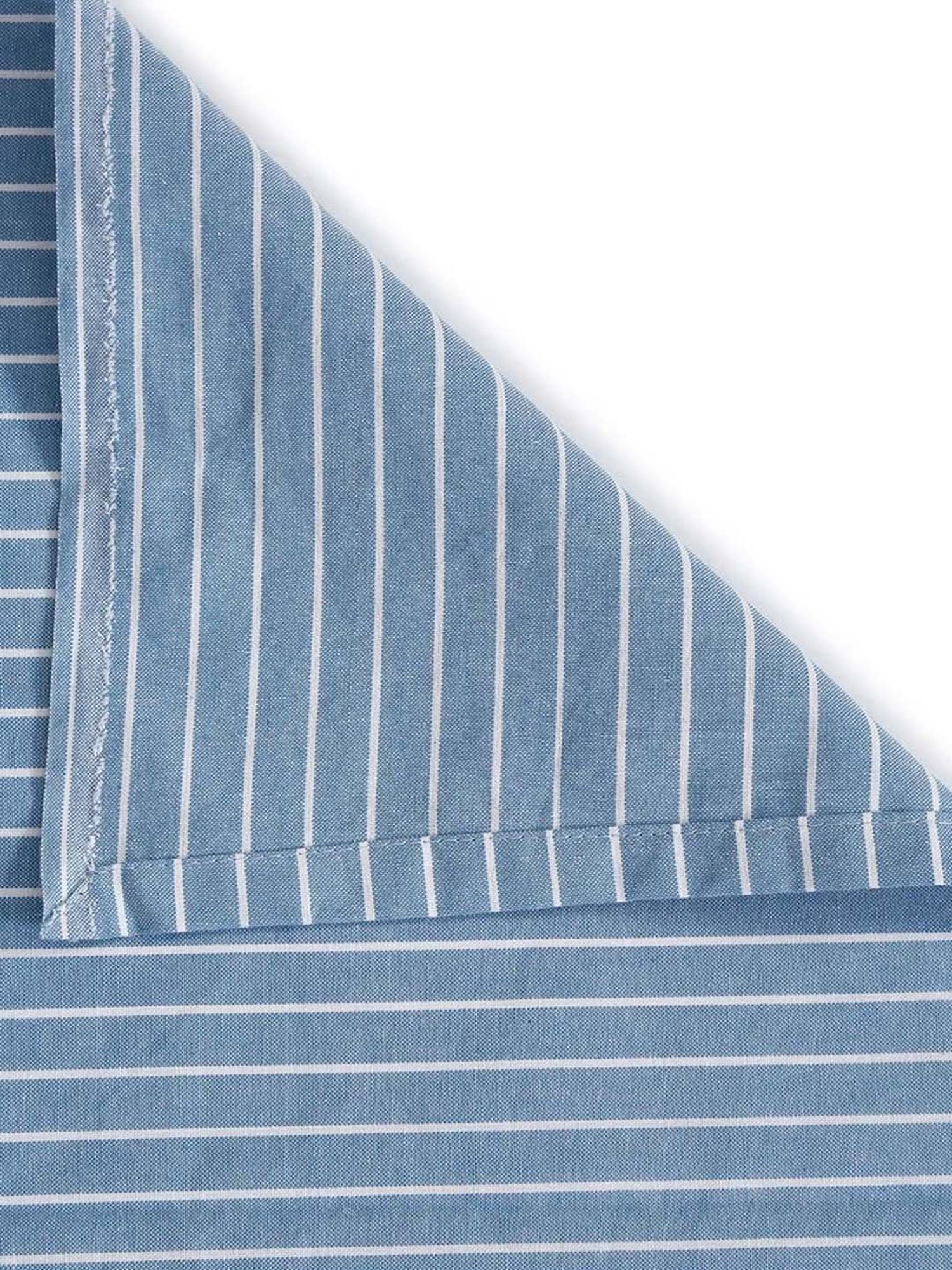 Fabindia Home Blue Cotton 92 TC Nile Double Bed Sheet with 2 Pillow Covers