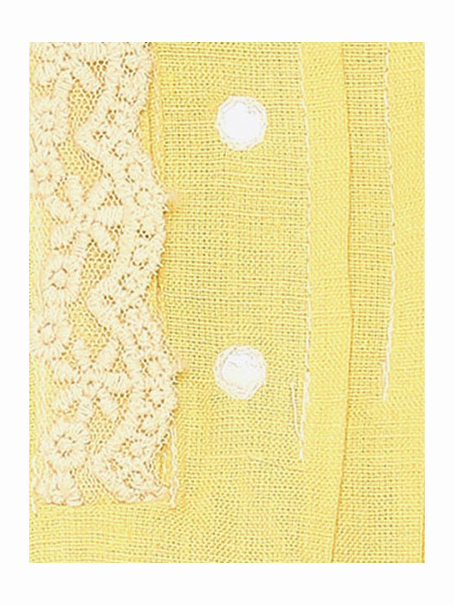 BIBA Girls Yellow Printed Top
