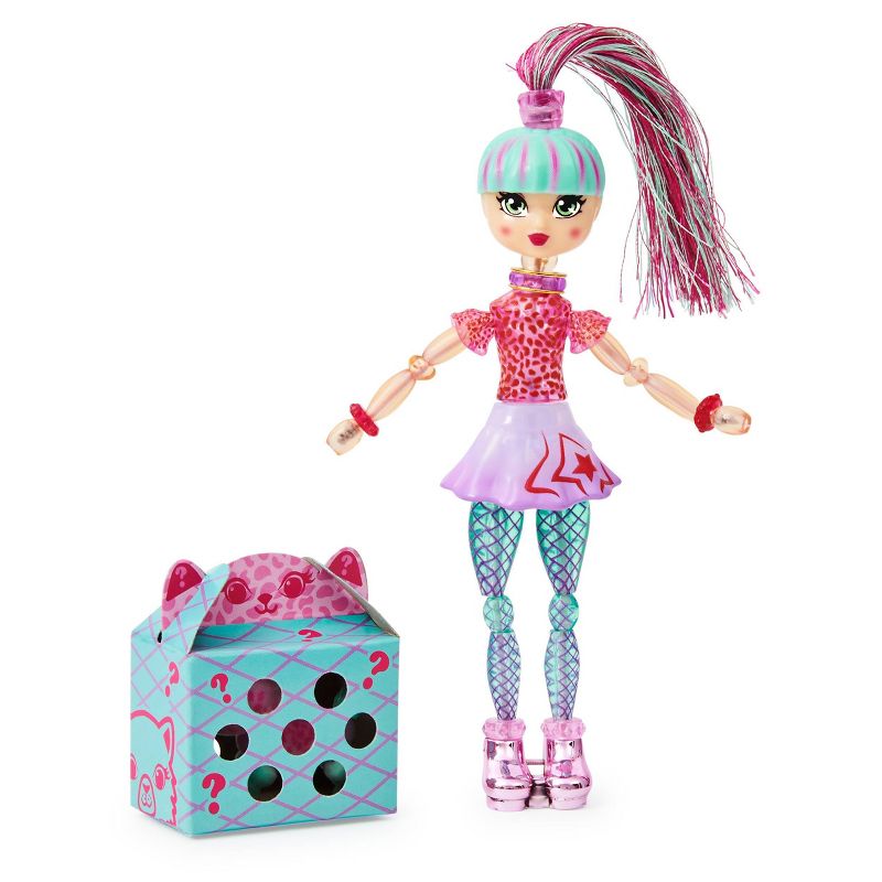 Twisty Girlz Lea-Purr Transforming Doll to Collectible Bracelet with Mystery Twisty Petz