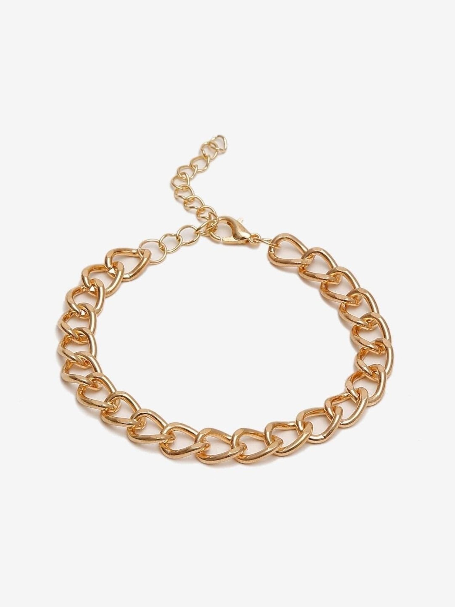 YouBella Women Gold-Plated Link Flexible fit Bracelet - Set of 4