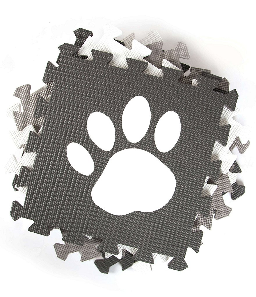 Tadpoles 16 Piece Foam Playmat Set, Paw Prints