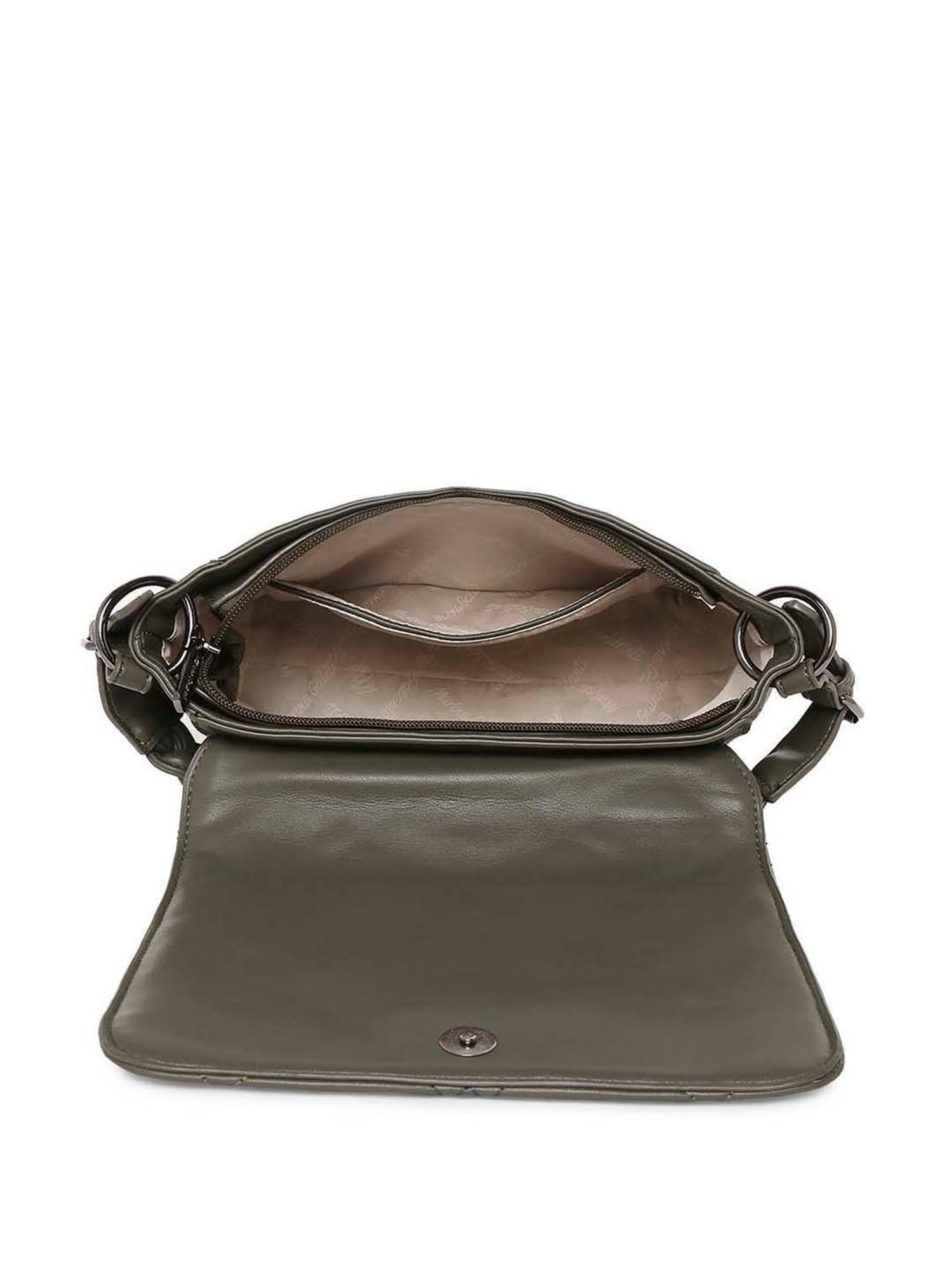 Marina Galanti Olive Quilted Medium Sling Handbag