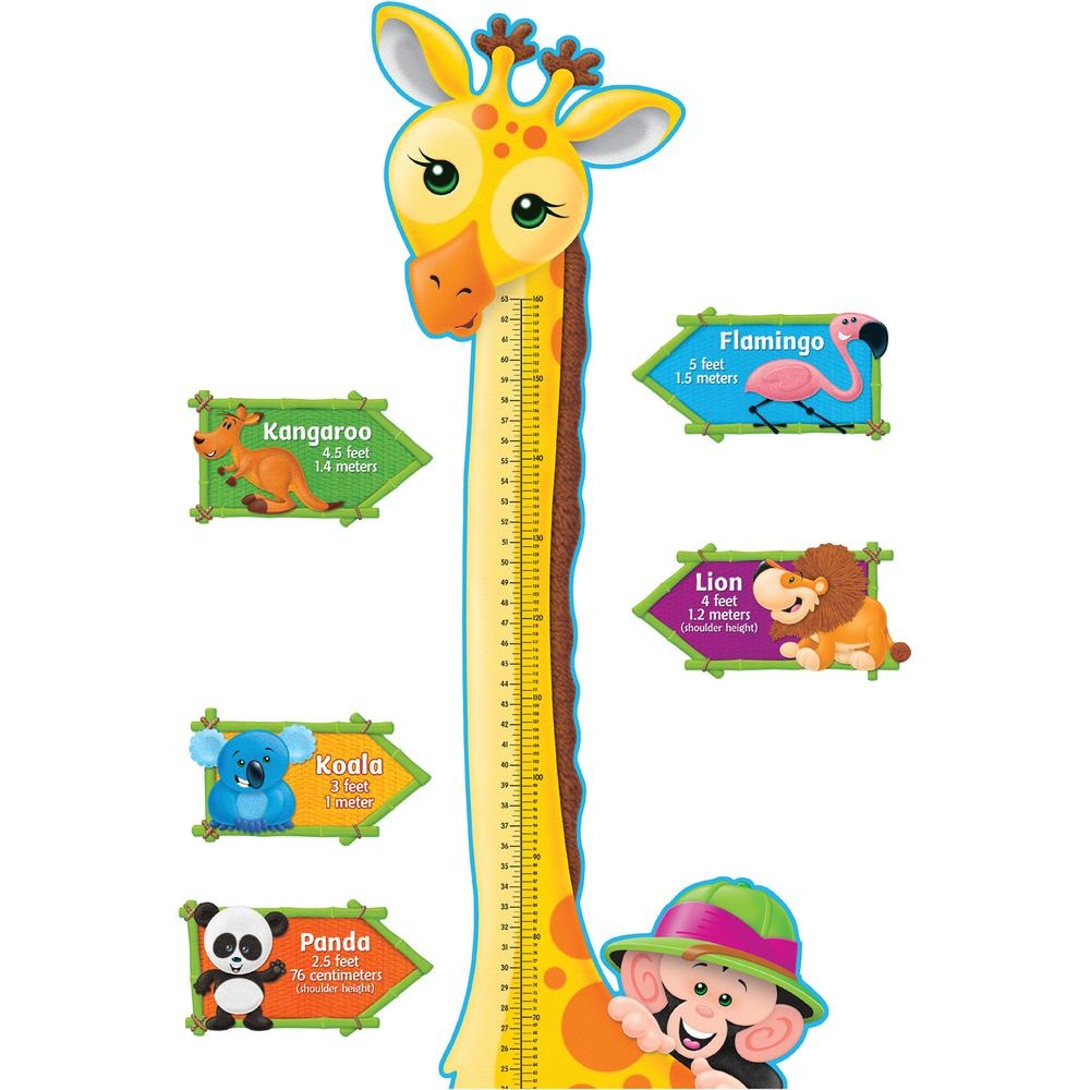 Trend Giraffe Growth Chart Bulletin Board Set 6 ft T8176