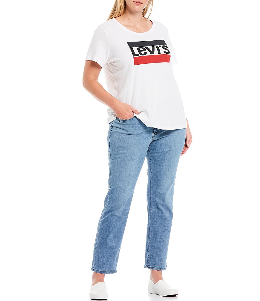 Ruby Rd. Plus Size Super Soft Stretch Denim Straight Leg Jeans