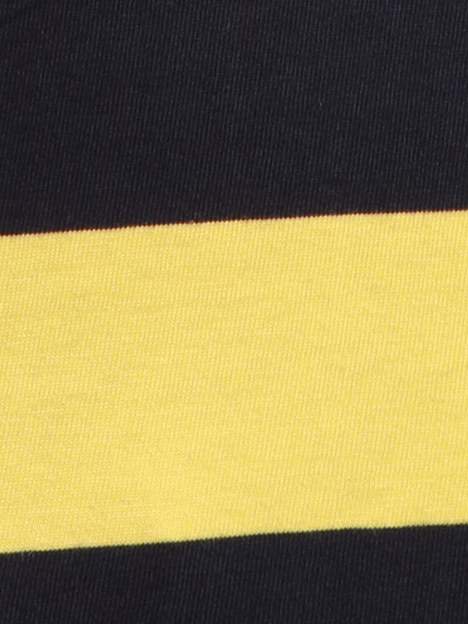 Parx Yellow Cotton Regular Fit Colour Block Polo T-Shirt