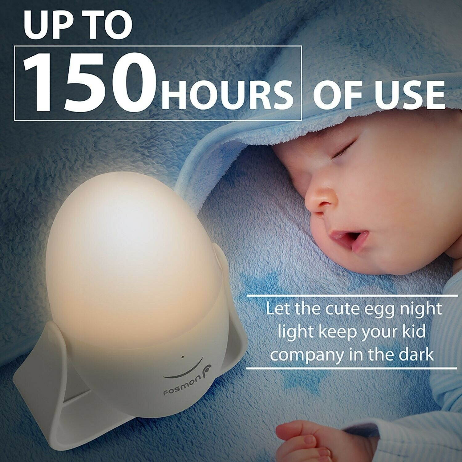 LED Kid Night Light Touch Control Color Change Baby Nursery Dimmable Lamp