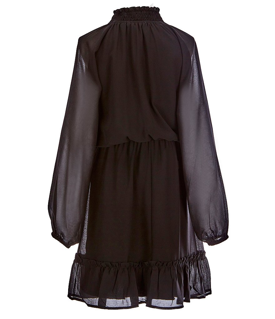 Angie Big Girls 7-14 Stripe Ruffle-Hem Maxi Dress