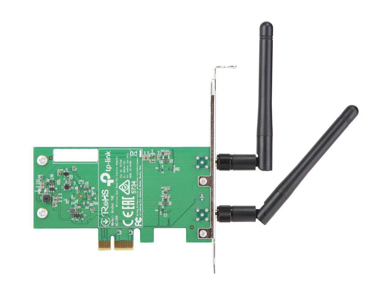 TP-Link AC1200 PCIe Wireless Wifi PCIe Card | 2.4G/5G Dual Band Wireless PCI Express Adapter | Low Profile, Long Range Beamforming Heat Sink Technology | Supports Windows 10/8.1/8/7/XP 802.11ac/a/b/g