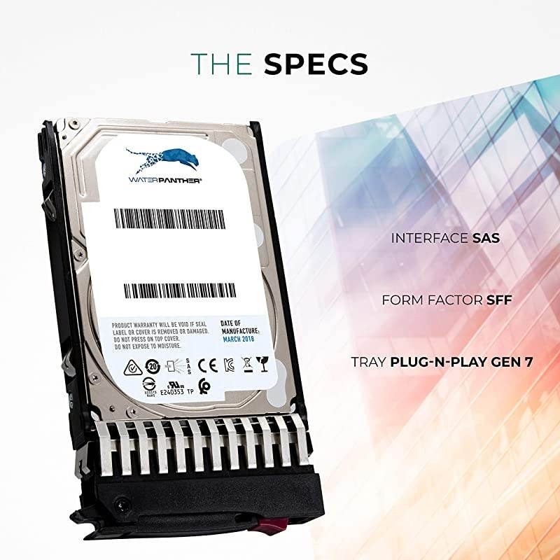 GB 10K RPM 512n SAS 6Gb/s 2.5-Inch HDD for HP Proliant Servers | Enterprise Data Center Hard Drive in HPE G7 Tray Compatible with 581286-B21 581311-001 597609-003 EG0FBDBU