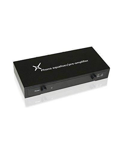 XtremPro Phono Equalizer Pre-amplifier Audio Turntable Aluminium panel - Black (65001)