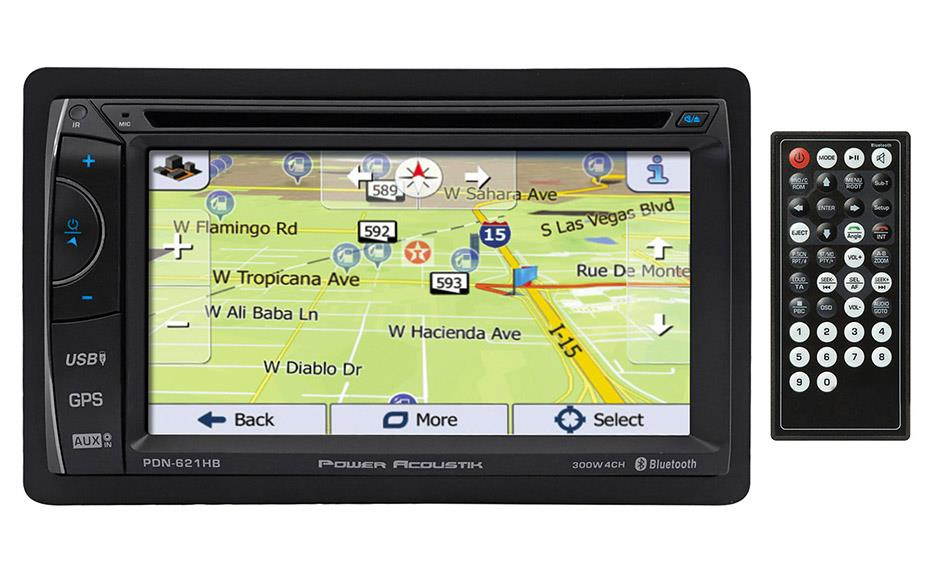 Power Acoustik Pdn-621hb 2din Dvd Incite Gps 6.2in