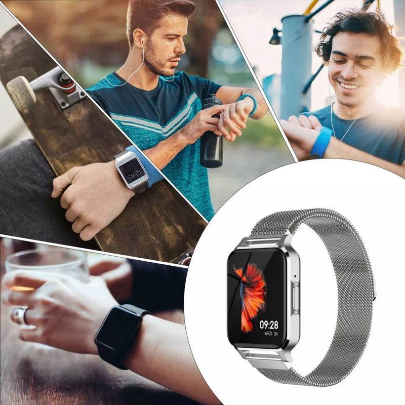 TM02 1.7 Inch Sports Smart Watch Music Player Wireless Communication Waterproof MP3 Player Smart Watch,1.7 inch,silver steel