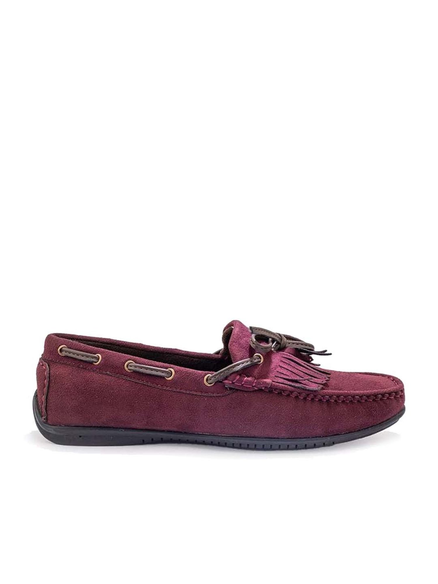 Monkstory Men's Seduxtion Burgundy Boat Shoes