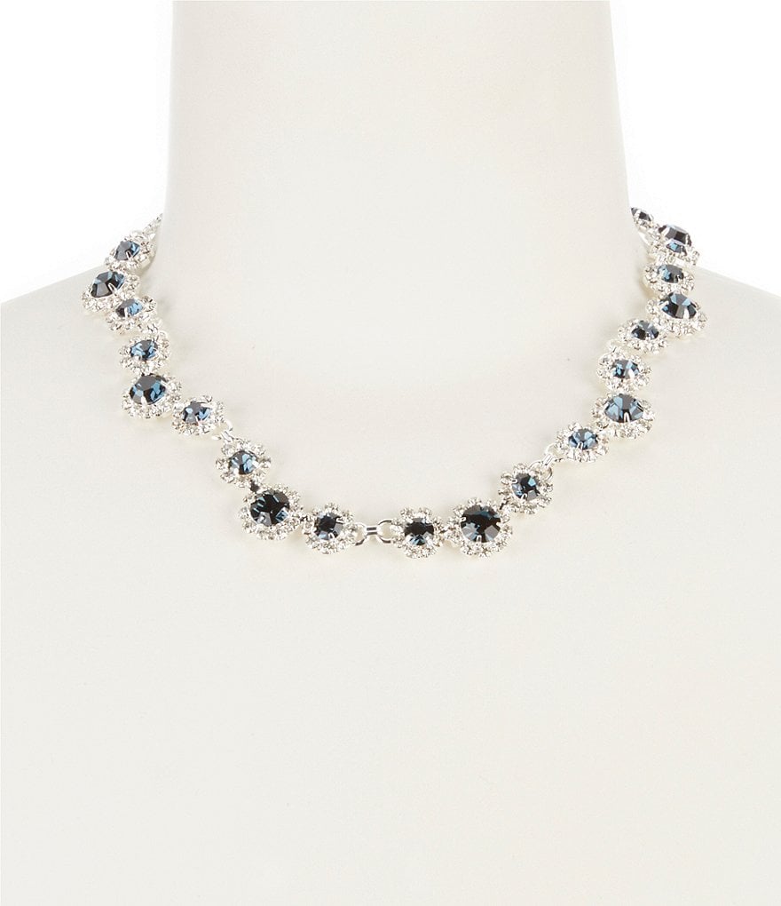 Cezanne Rhinestone Daisy Collar Necklace