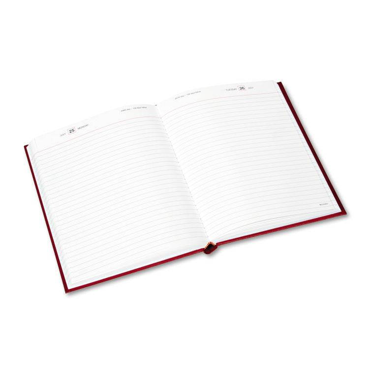 AT-A-GLANCE SD374-13 Standard Diary Daily Diary, Recycled, Red, 7 11/16 X 12 1/8, 2018