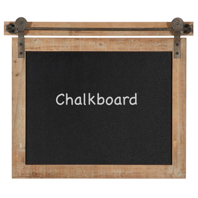 17" x 21" Farmhouse Wood and Metal Wall Chalkboard - Olivia & May