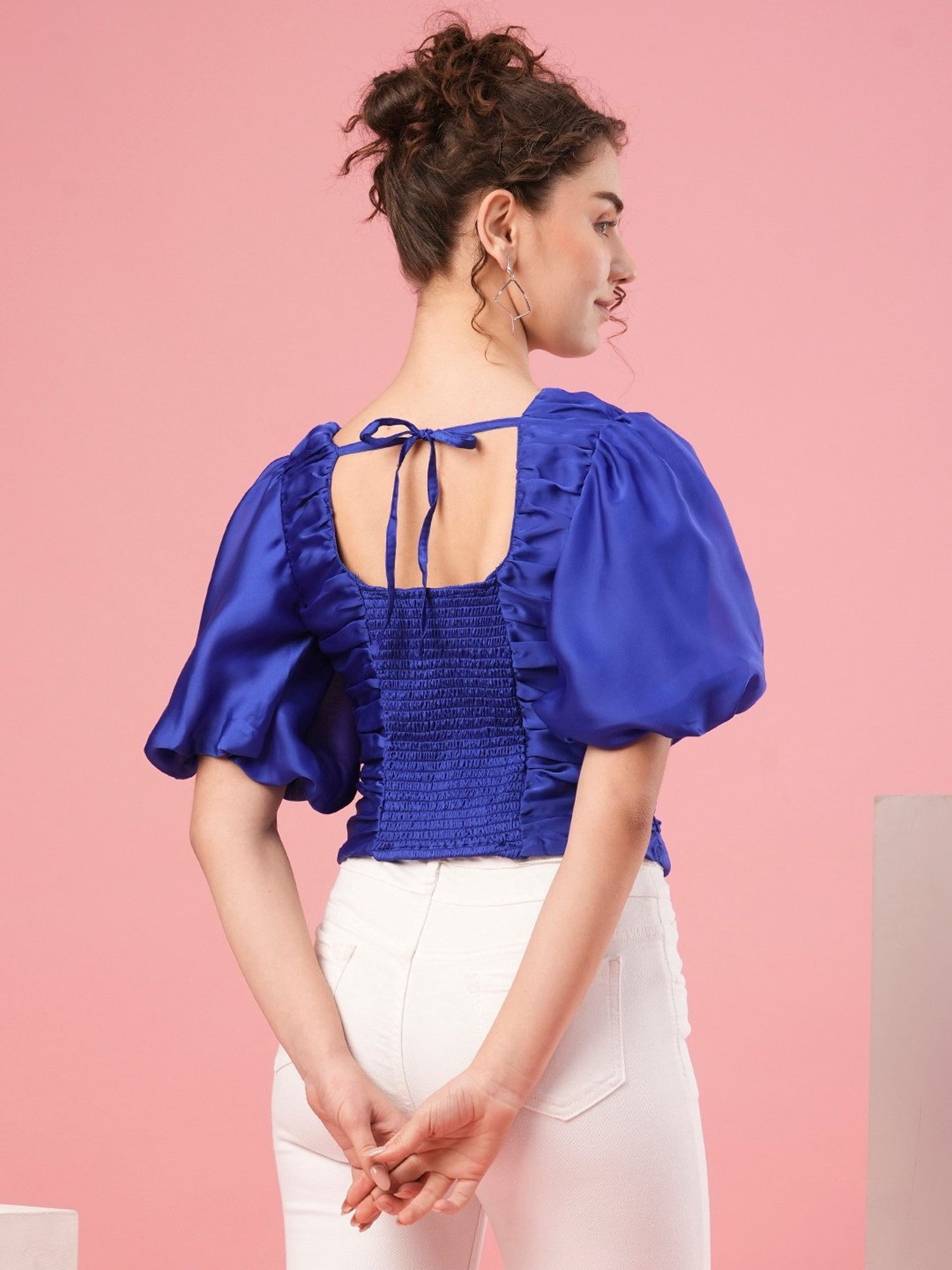 Globus Blue Regular Fit Top