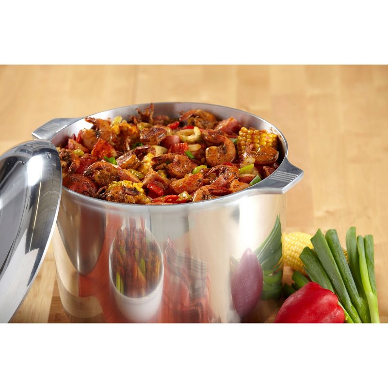 Imusa 14qt Aluminum Cajun Stock Pot