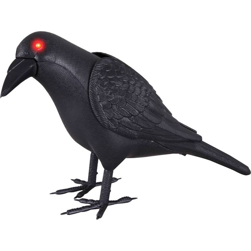 Halloween Animated Crow Decor