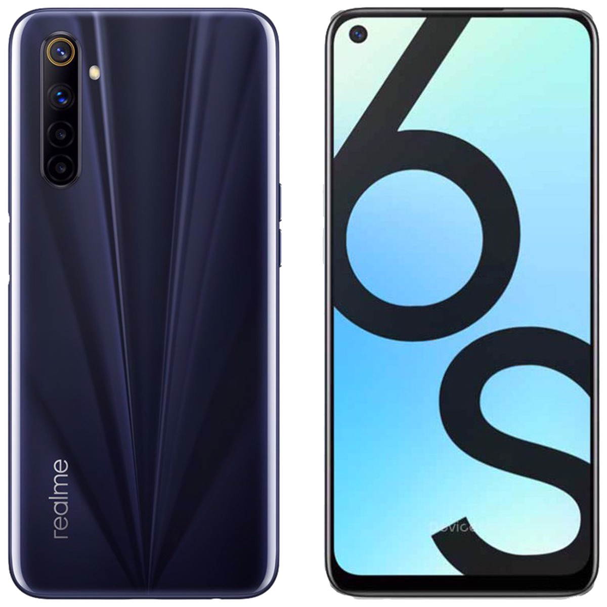 Realme 6S Dual-SIM 64GB ROM + 4GB RAM (GSM Only | No CDMA) Factory Unlocked 4G/LTE Smartphone (Black) - International Version